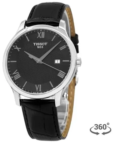 Tissot Tradition T063.610.16.058.00 42mm Stainless steel Black