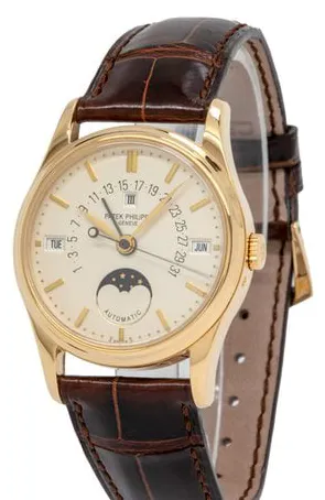 Patek Philippe Perpetual Calendar 5050J-019 35mm Yellow gold Silver