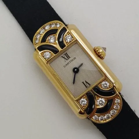 Cartier Tank 1361 Yellow gold Silver