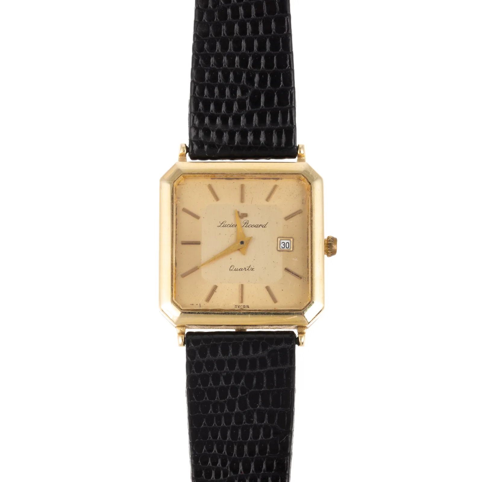 Lucien Piccard 32mm Yellow gold Champagne