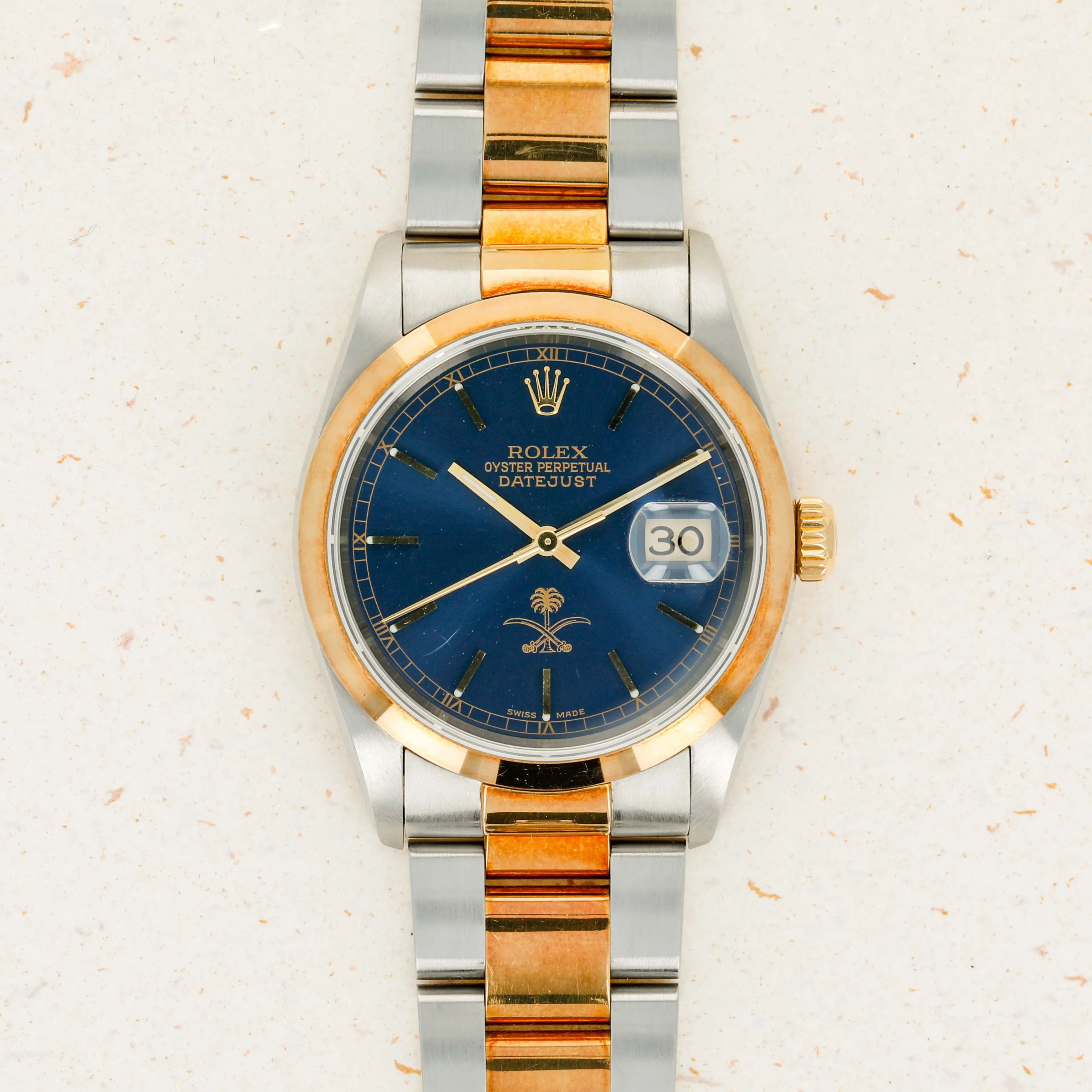 Rolex Datejust 36 16203 36mm Yellow gold and Stainless steel Blue