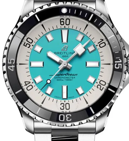 Breitling Superocean A17376211L2A1 44mm Stainless steel Turquoise