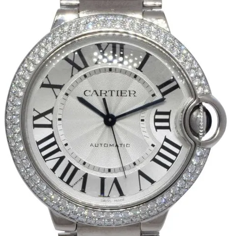 Cartier Ballon Bleu 3004 36mm White gold Silver