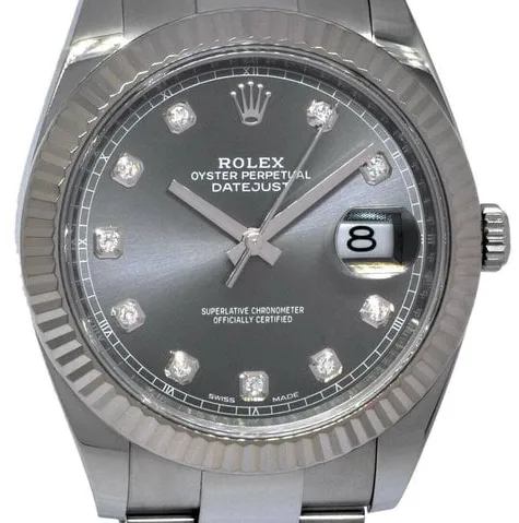 Rolex Datejust II 116334 41mm Stainless steel Diamond