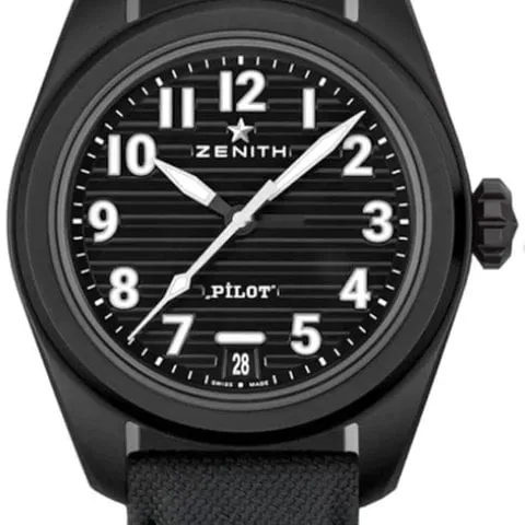 Zenith Pilot 49.4000.3620/21.I001 40mm Black ceramic Black