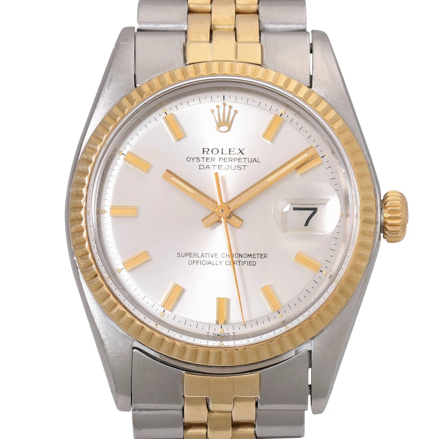 Rolex Datejust 36 1601 36mm Stainless steel and yellow gold Silver