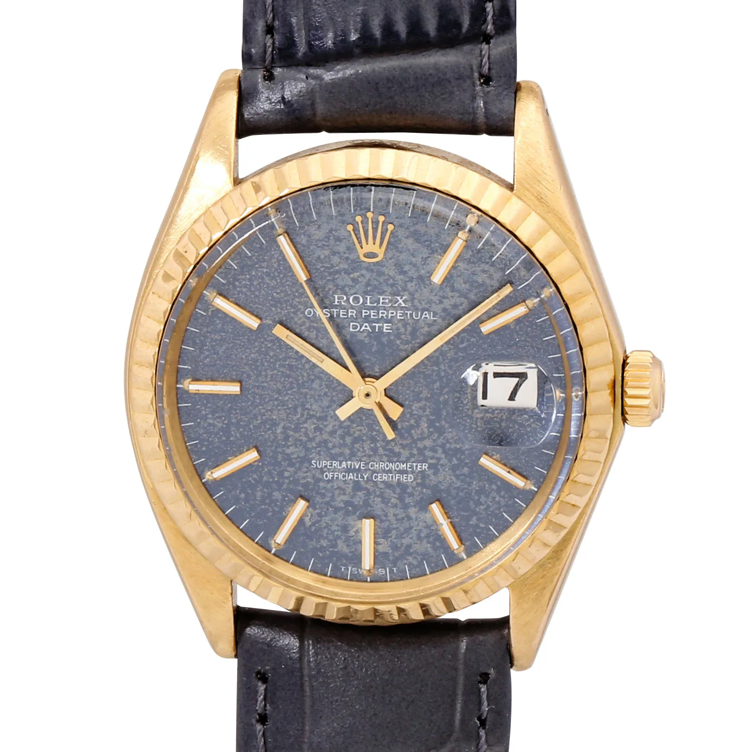 Rolex Oyster Perpetual Date 1500 36mm Yellow gold Gray