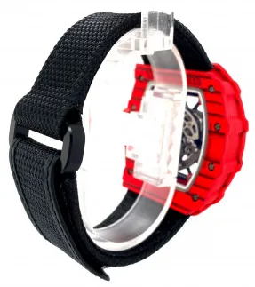 Richard Mille Rafael Nadal RM35-02 49.95mm NTPT Carbon (Red), Diamonds Snow Setting Skeletal 5