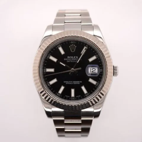 Rolex Datejust II 116334 41mm Stainless steel Black