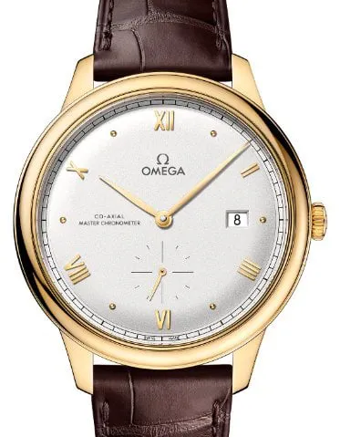 Omega De Ville 434.53.41.20.02.001 41mm Rose gold Silver