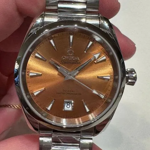 Omega Aqua Terra 220.10.38.20.12.001 38mm Stainless steel Orange