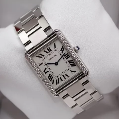 Cartier Tank 3169 27mm Steel White