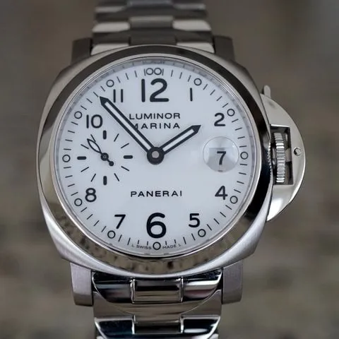 Panerai Luminor PAM 00051 15mm Stainless steel White