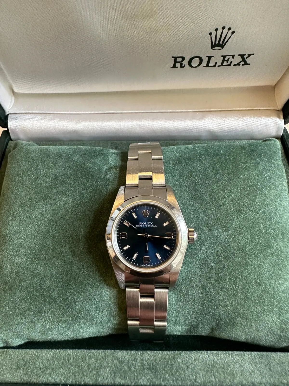 Rolex Oyster Perpetual 76080 24mm Stainless steel Black