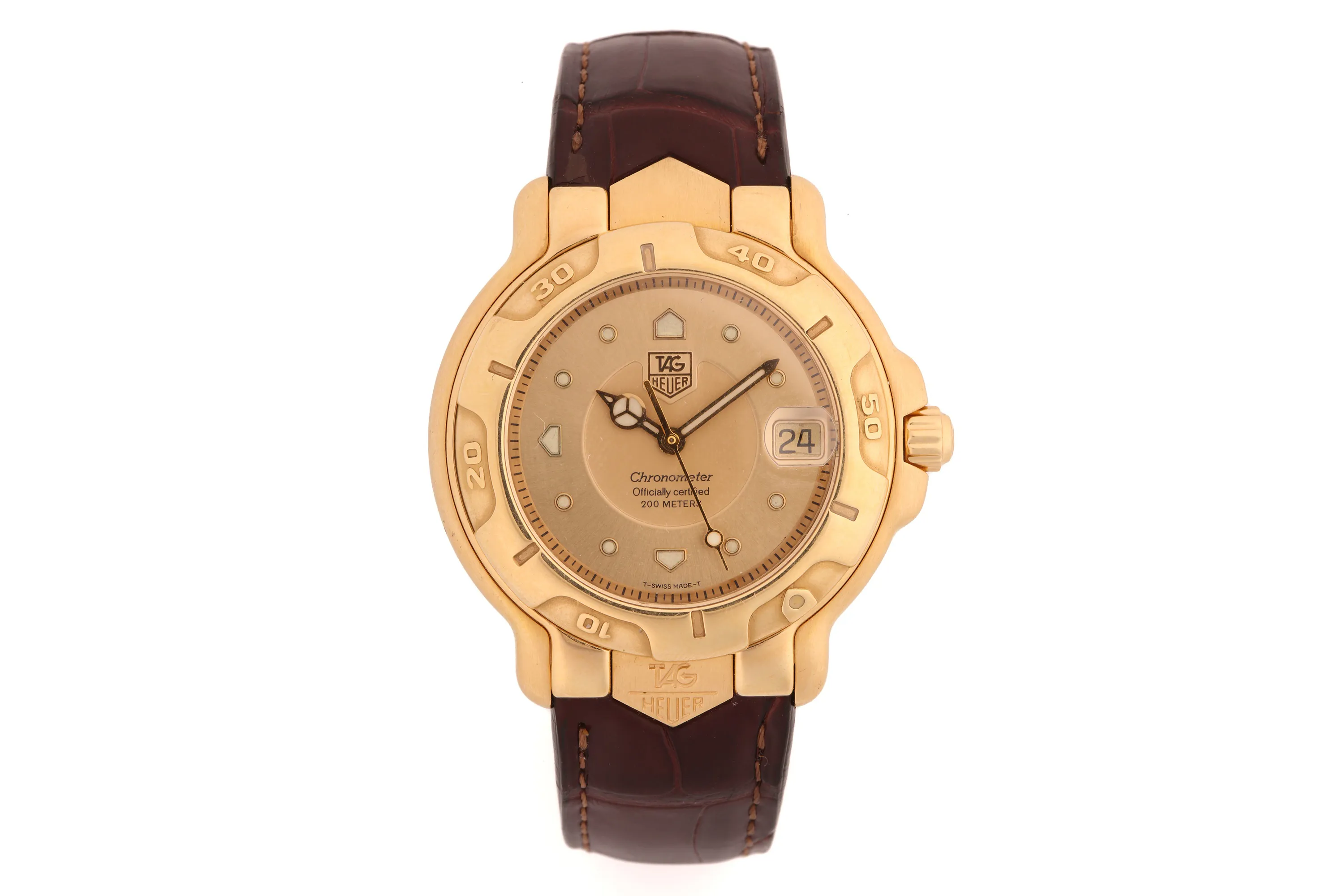 TAG Heuer 6000 WH 514 39mm Yellow gold Champagne