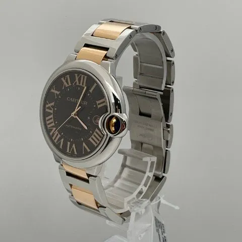 Cartier Ballon Bleu W6920032 42mm Yellow gold and Stainless steel Brown