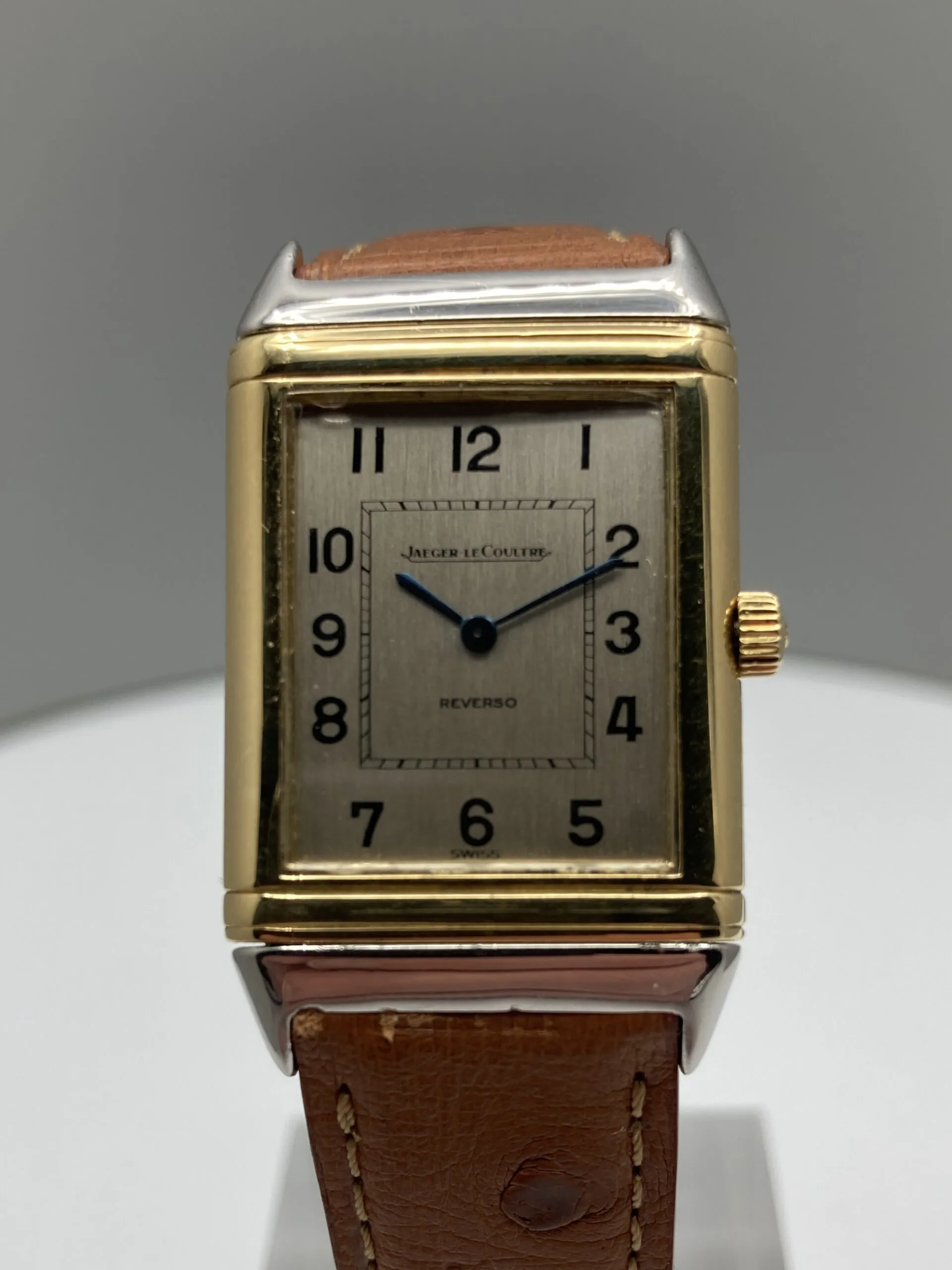 Jaeger-LeCoultre Reverso 140.019.5 Yellow gold and Stainless steel Silver