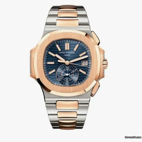 Patek Philippe Nautilus 5980/1AR-001 40.5mm Yellow gold and Stainless steel Blue