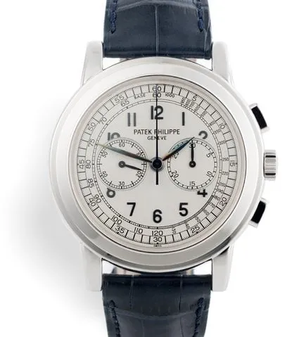 Patek Philippe Chronograph 5070G-001 42mm White gold Silver