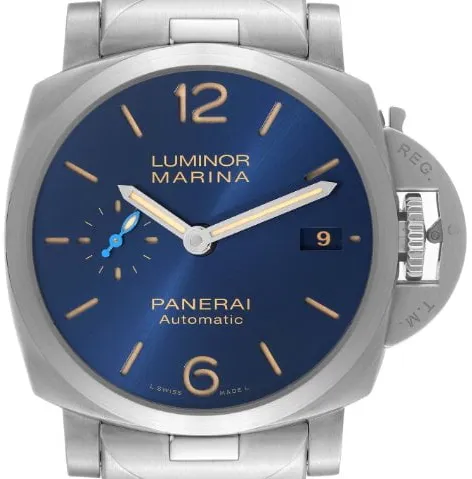 Panerai Luminor 1950 PAM 01028 42mm Stainless steel Blue