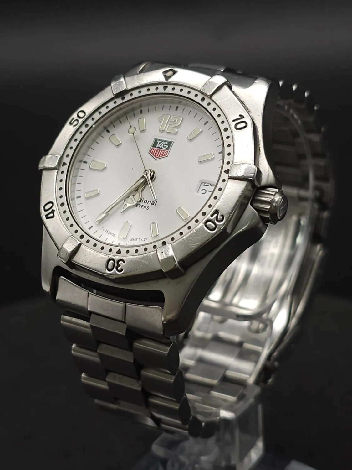 TAG Heuer Professional 37mm Stainless steel White 1