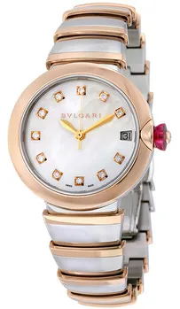 Bulgari LVCEA 102198 33mm Stainless steel White