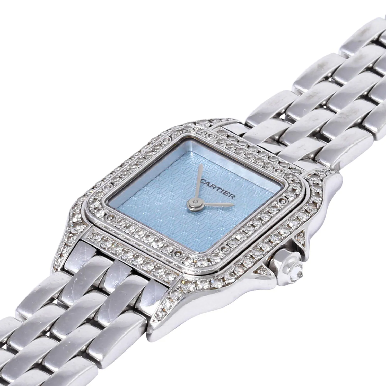 Cartier Panthère 1660 22mm White gold Blue 4