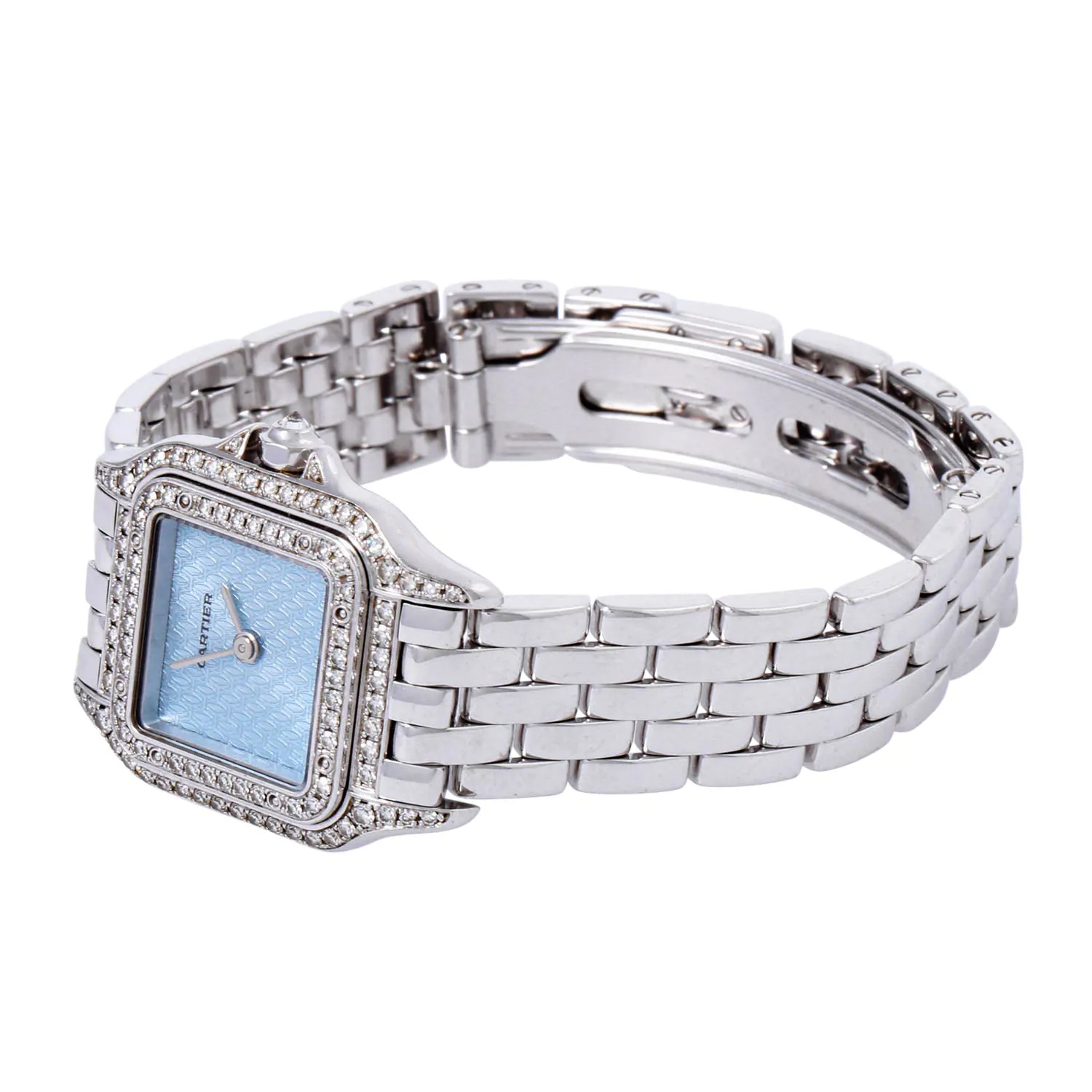 Cartier Panthère 1660 22mm White gold Blue 6