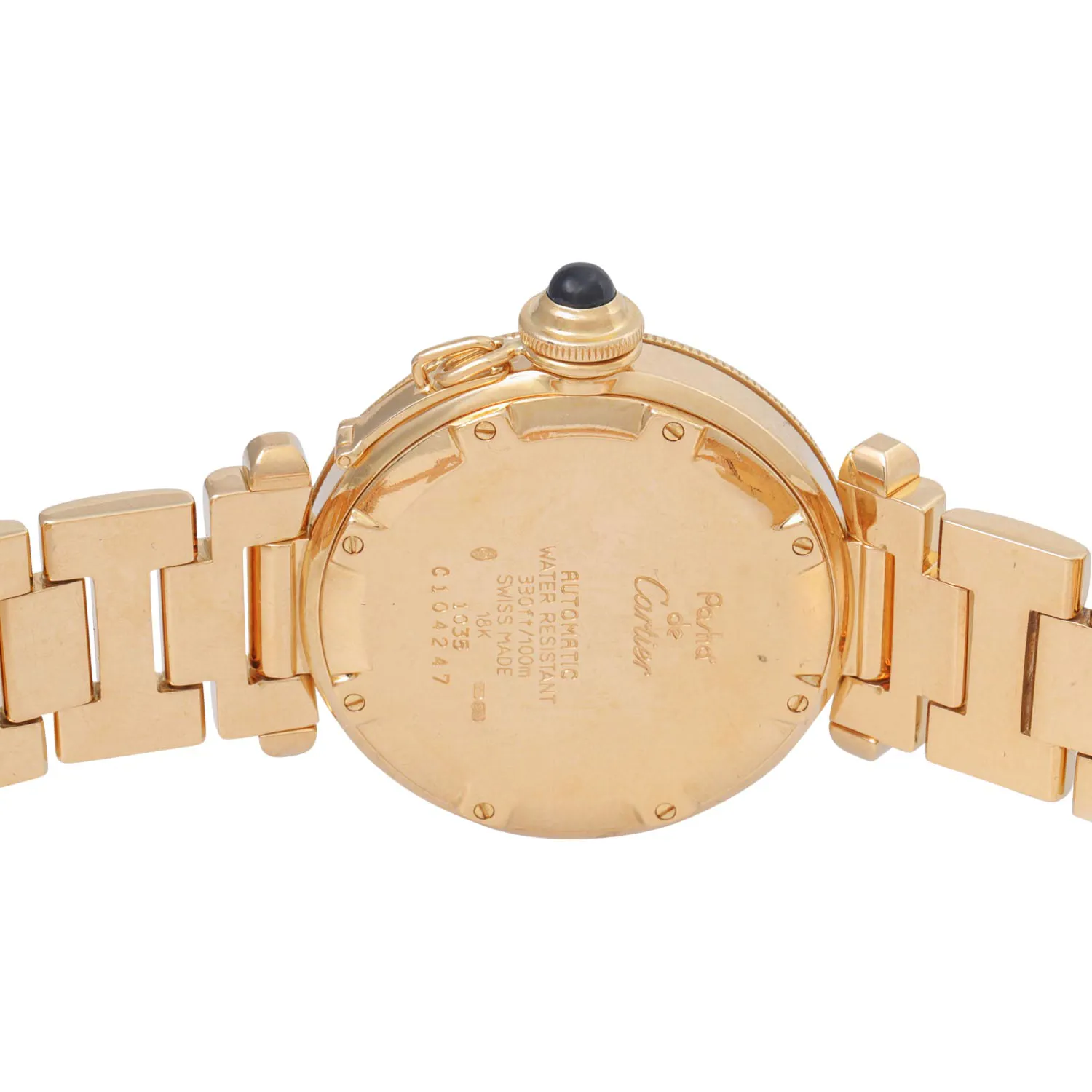 Cartier Pasha 1035 35mm Yellow gold Cream 1