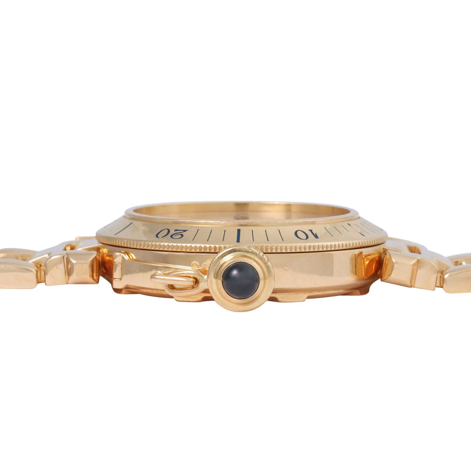 Cartier Pasha 1035 35mm Yellow gold Cream 2