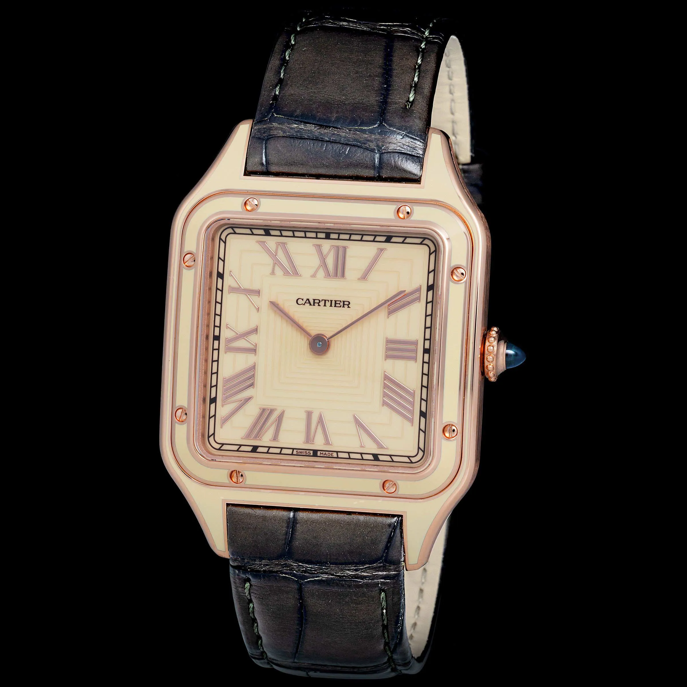 Cartier Santos WGSA0054 43.5mm Rose gold Beige