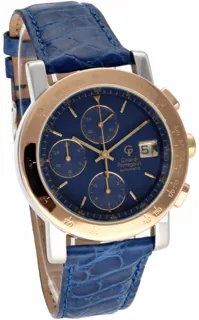 Girard-Perregaux GP 7000 7000 GBM Yellow gold and Stainless steel Blue