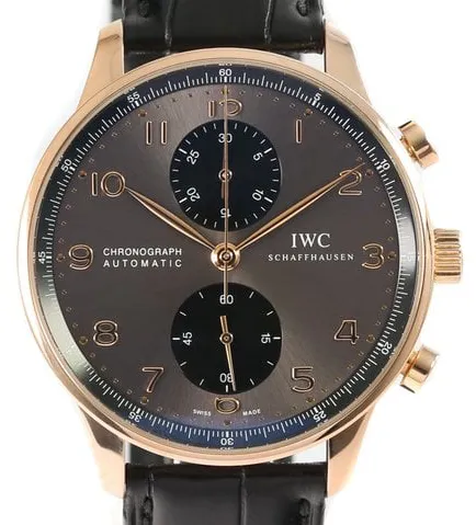 IWC Portugieser IW371482 40.9mm Rose gold Black