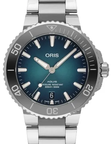 Oris Aquis 01 733 7732 4155-07 8 21 05PEB 40mm Stainless steel Blue