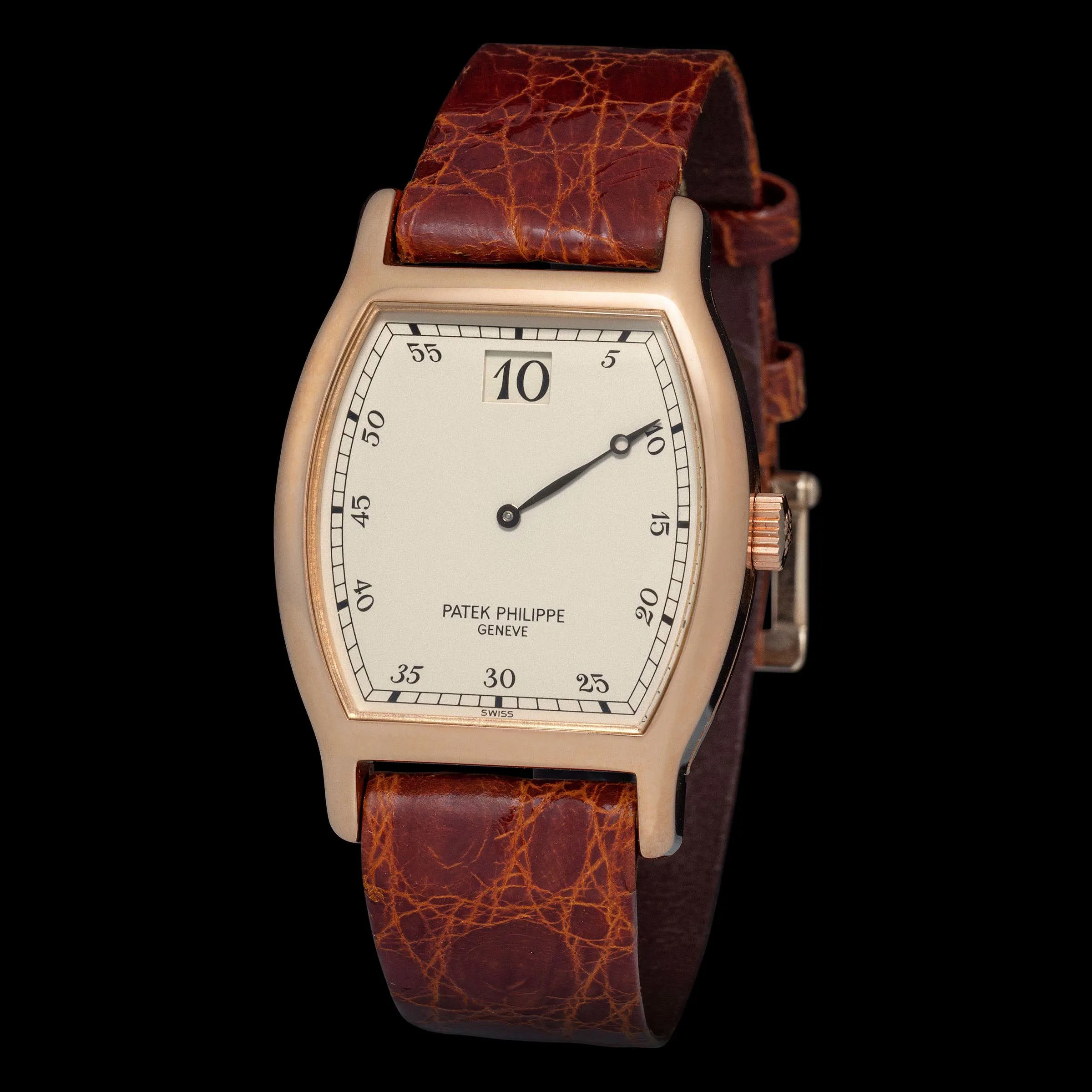 Patek Philippe JUMP HOUR 3969 38mm Rose gold Opaline