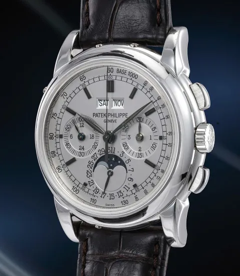 Patek Philippe Perpetual Calendar Chronograph 5970G 40mm White gold Silver