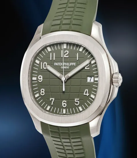 Patek Philippe Aquanaut 5168G 42mm White gold Khaki