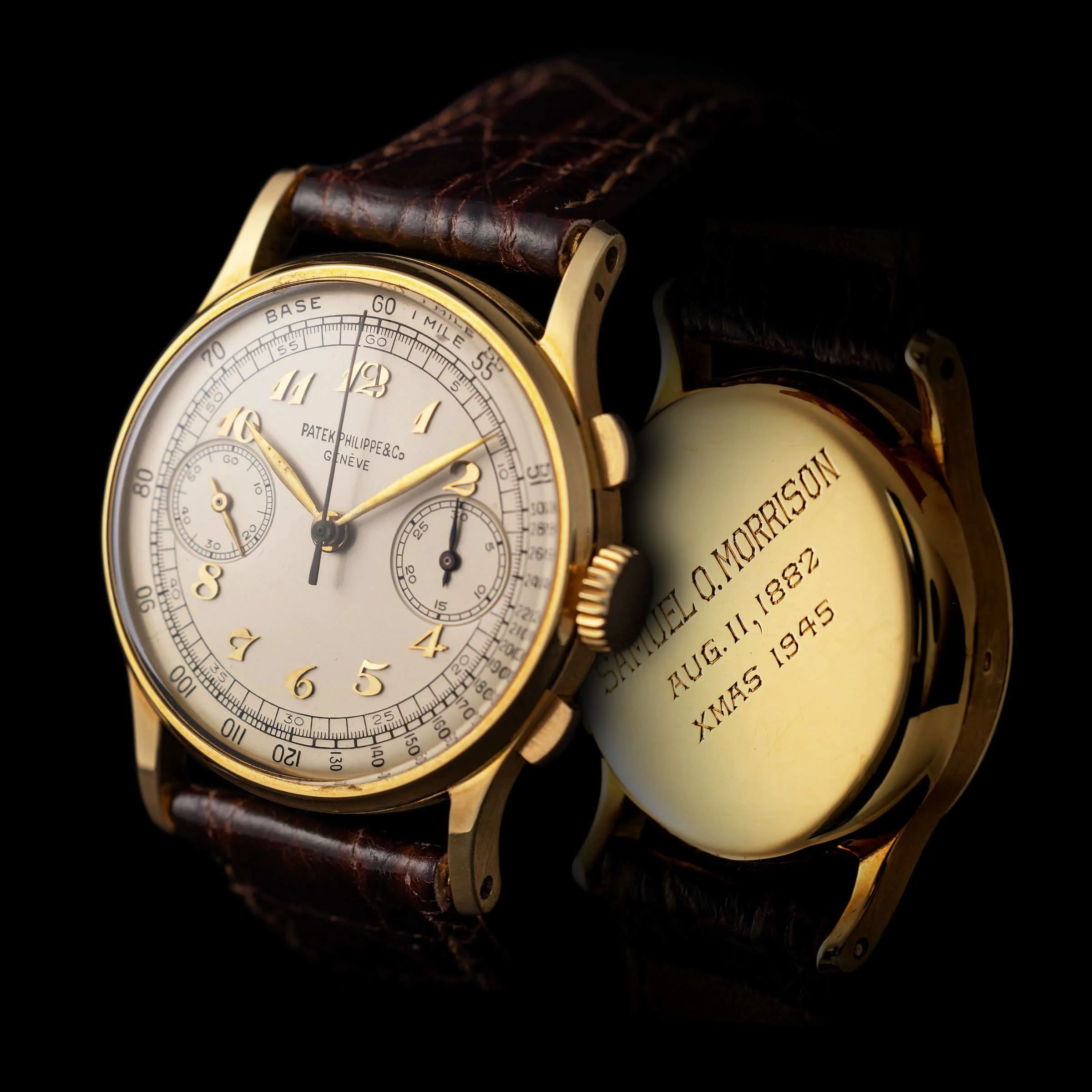 Patek Philippe Chronograph 130 33mm Yellow gold Silver 8