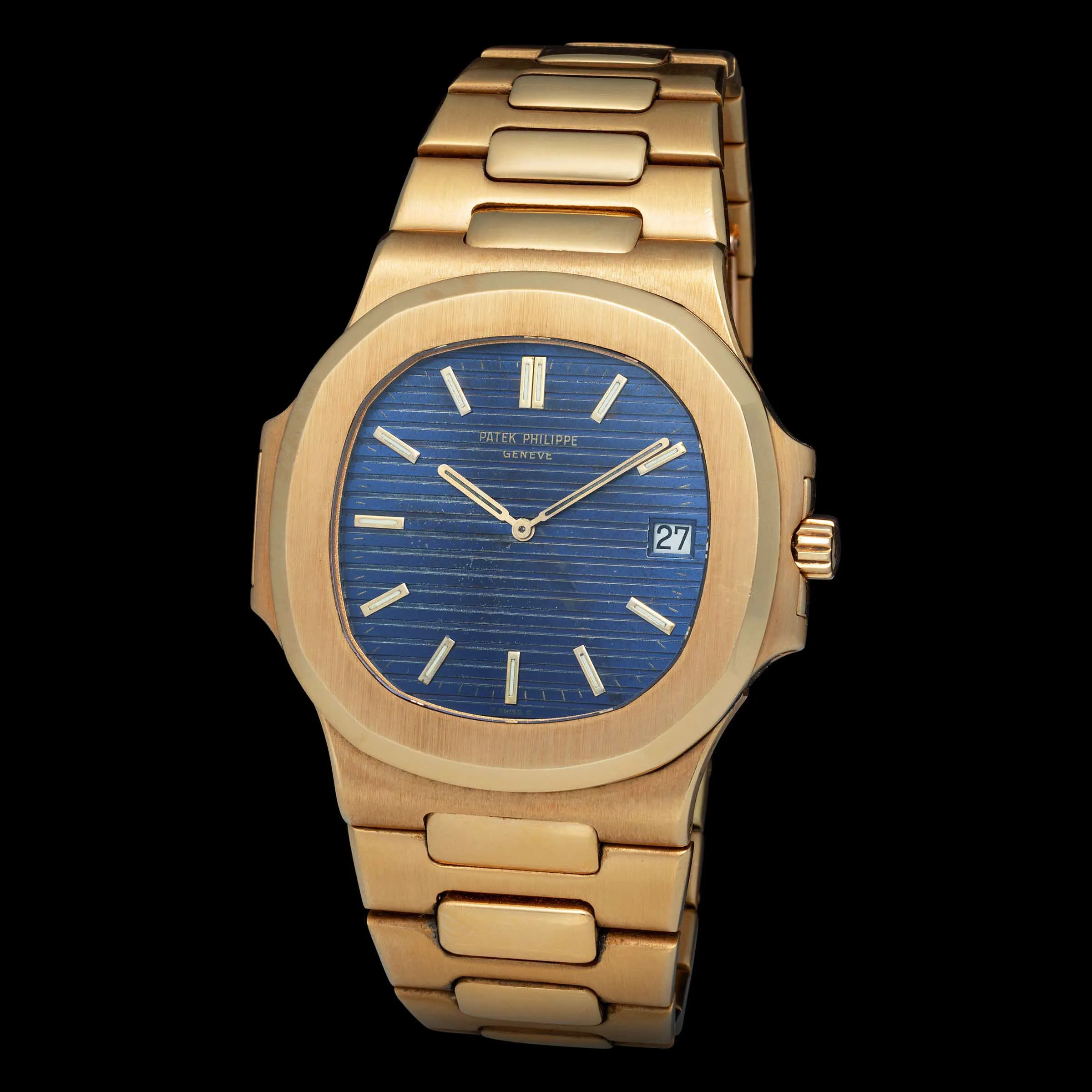 Patek Philippe Nautilus 3700/1 42mm Yellow gold Blue