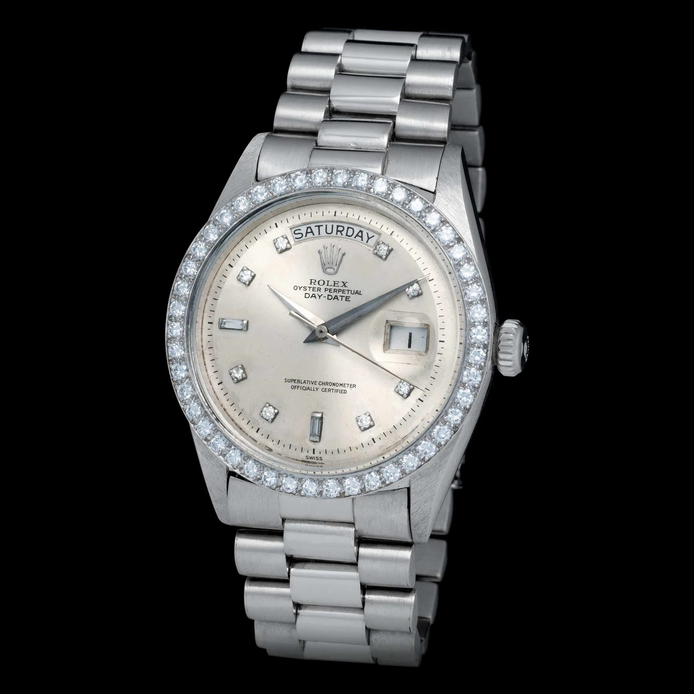 Rolex Day-Date 36 1804 36mm Platinum Silver