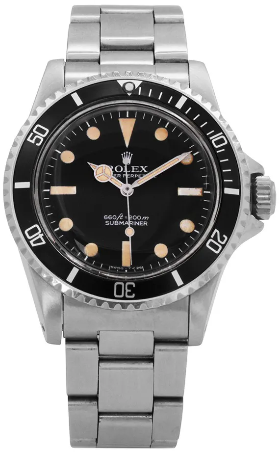 Rolex Submariner 5513 40mm Stainless steel Black