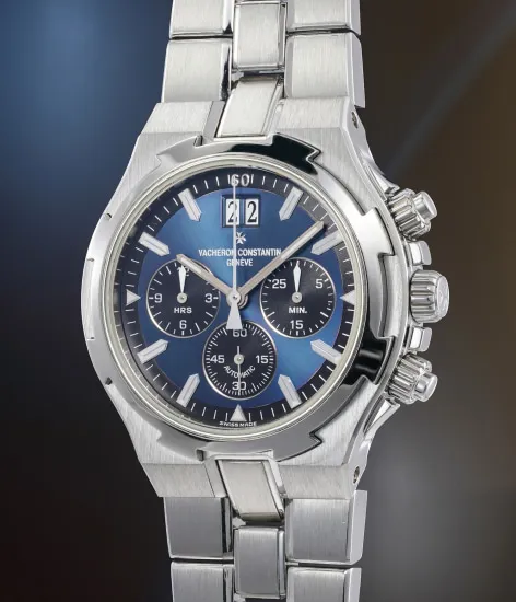 Vacheron Constantin Overseas Chronograph 49140 40mm Stainless steel Blue