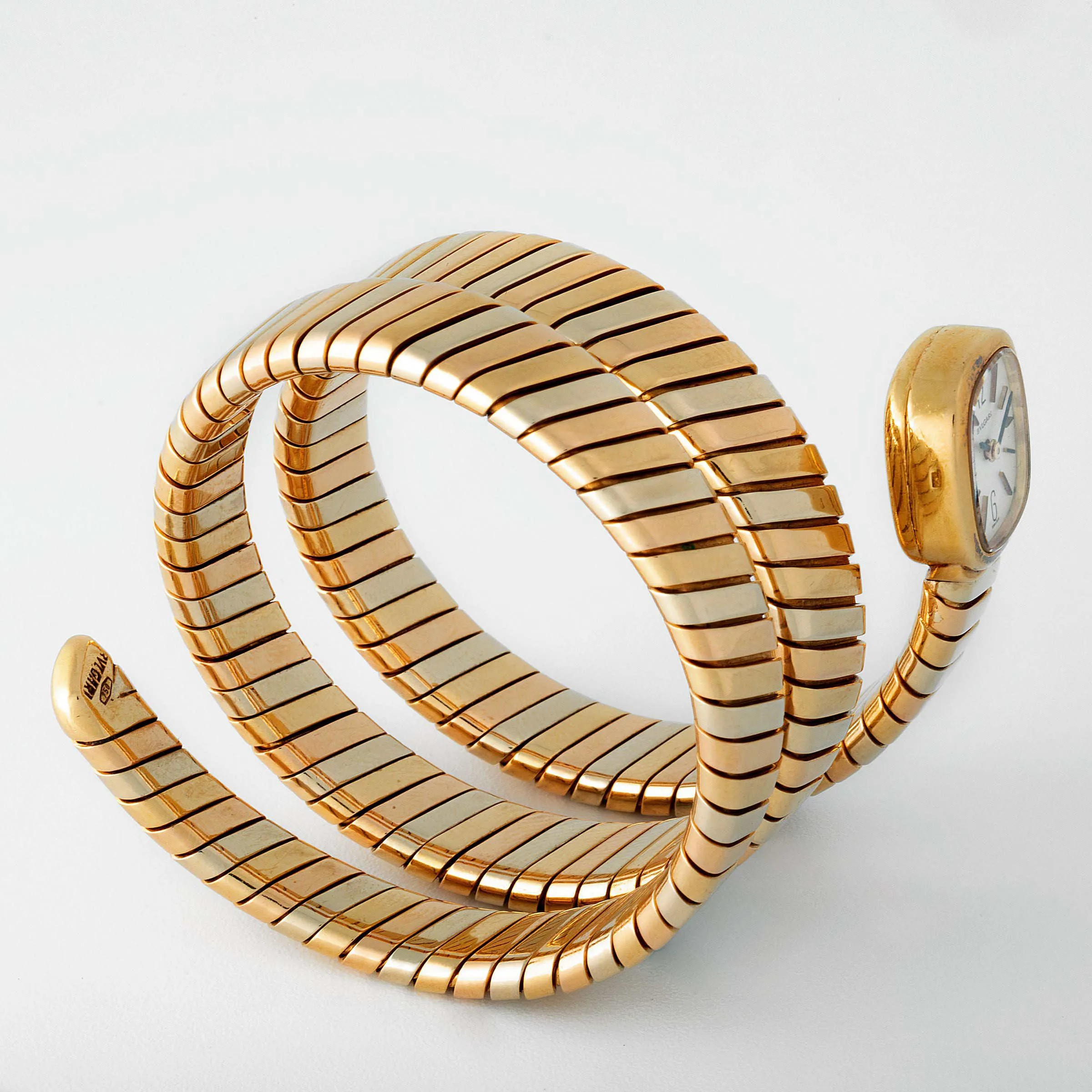 Bulgari Tubogas Serpenti G1374-4 14mm Yellow gold Silver 4