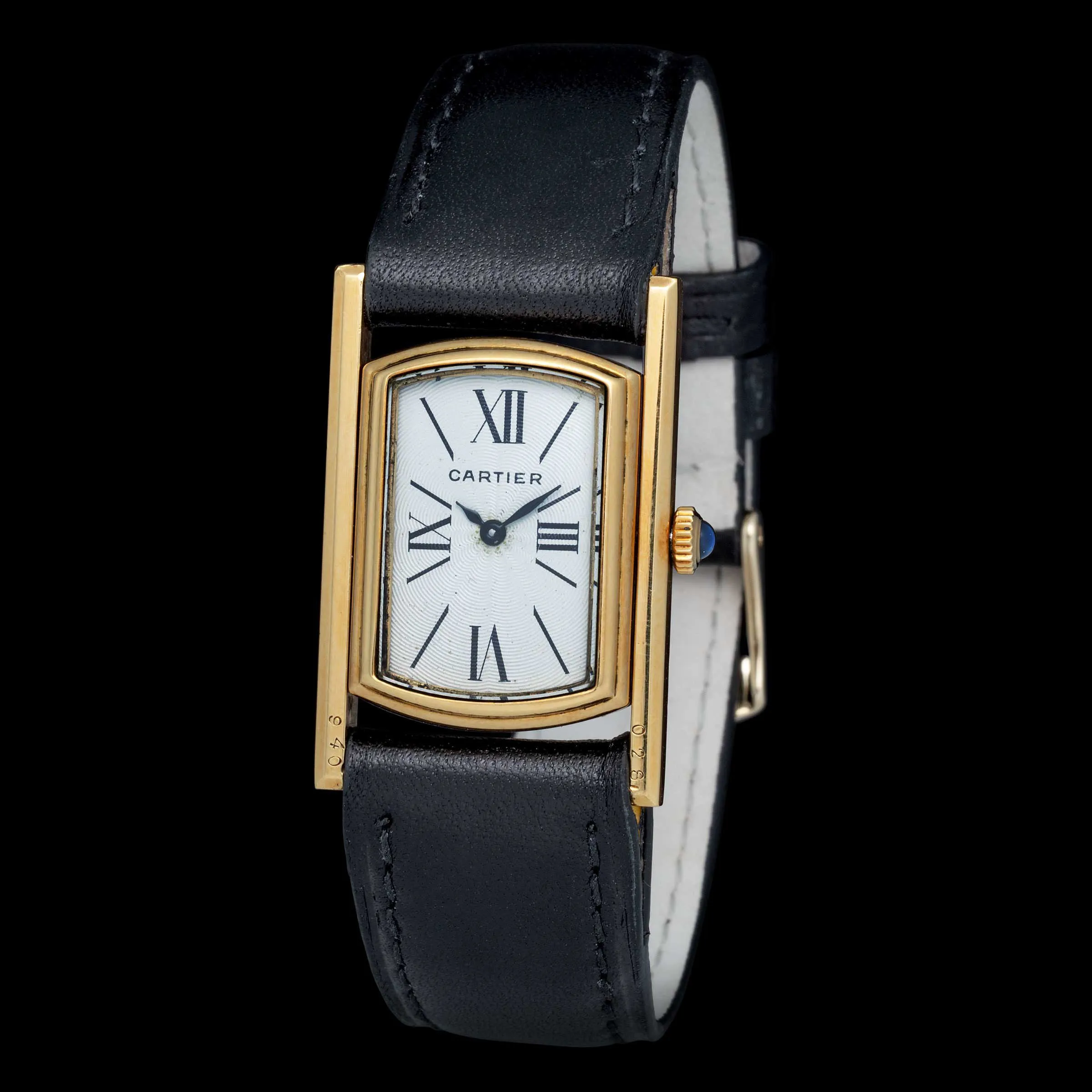 Cartier Cabriolet Reversible 21mm Yellow gold Silver