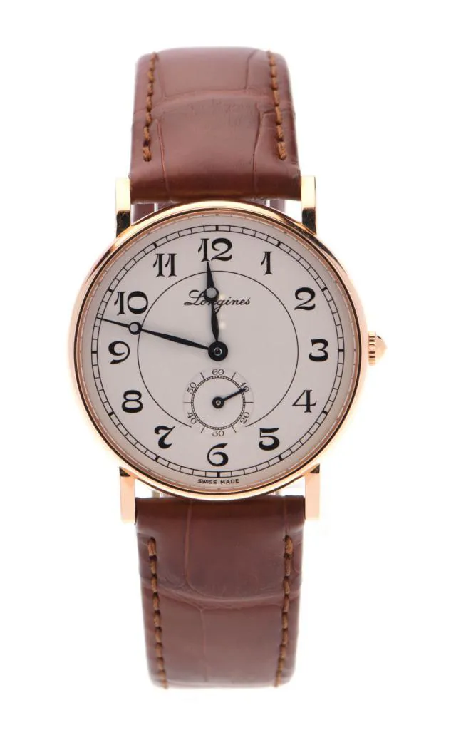 Longines Heritage L4 767 8 34mm Rose gold Silver