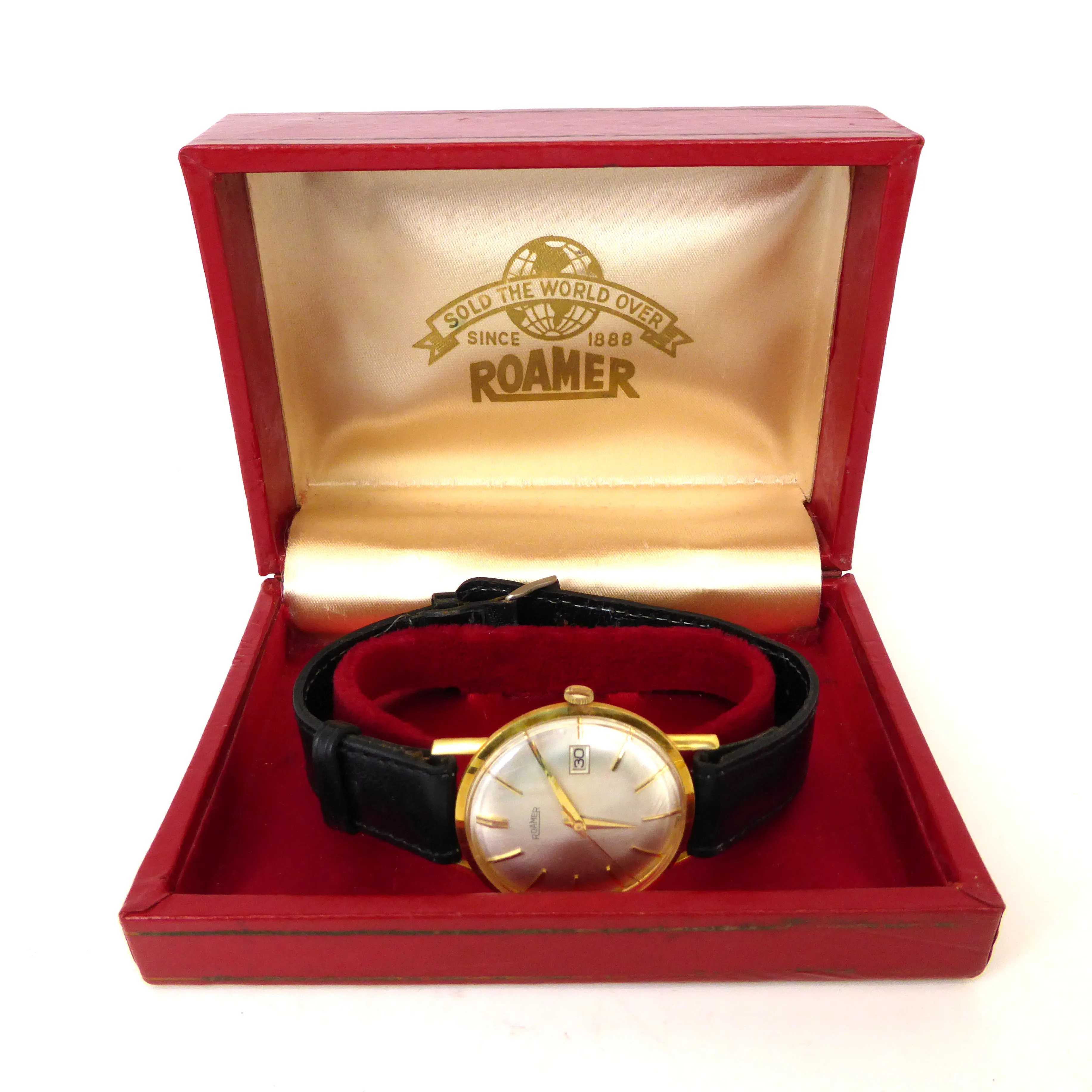 Roamer 34mm Yellow gold Silver