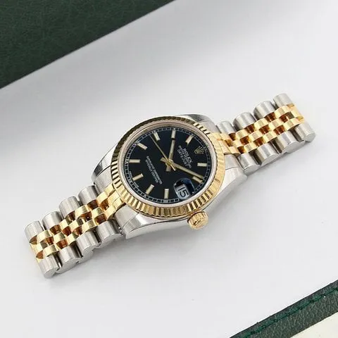 Rolex Datejust 31 178273 31mm Yellow gold and Stainless steel Black