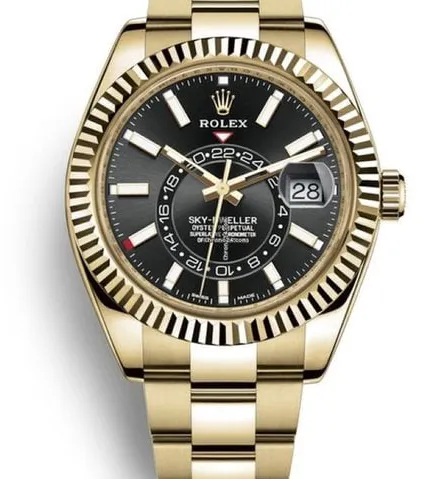 Rolex Sky-Dweller 326938 42mm Yellow gold Black