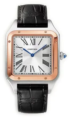 Cartier Santos Dumont W2SA0017 46.5mm Yellow gold and Stainless steel Silver