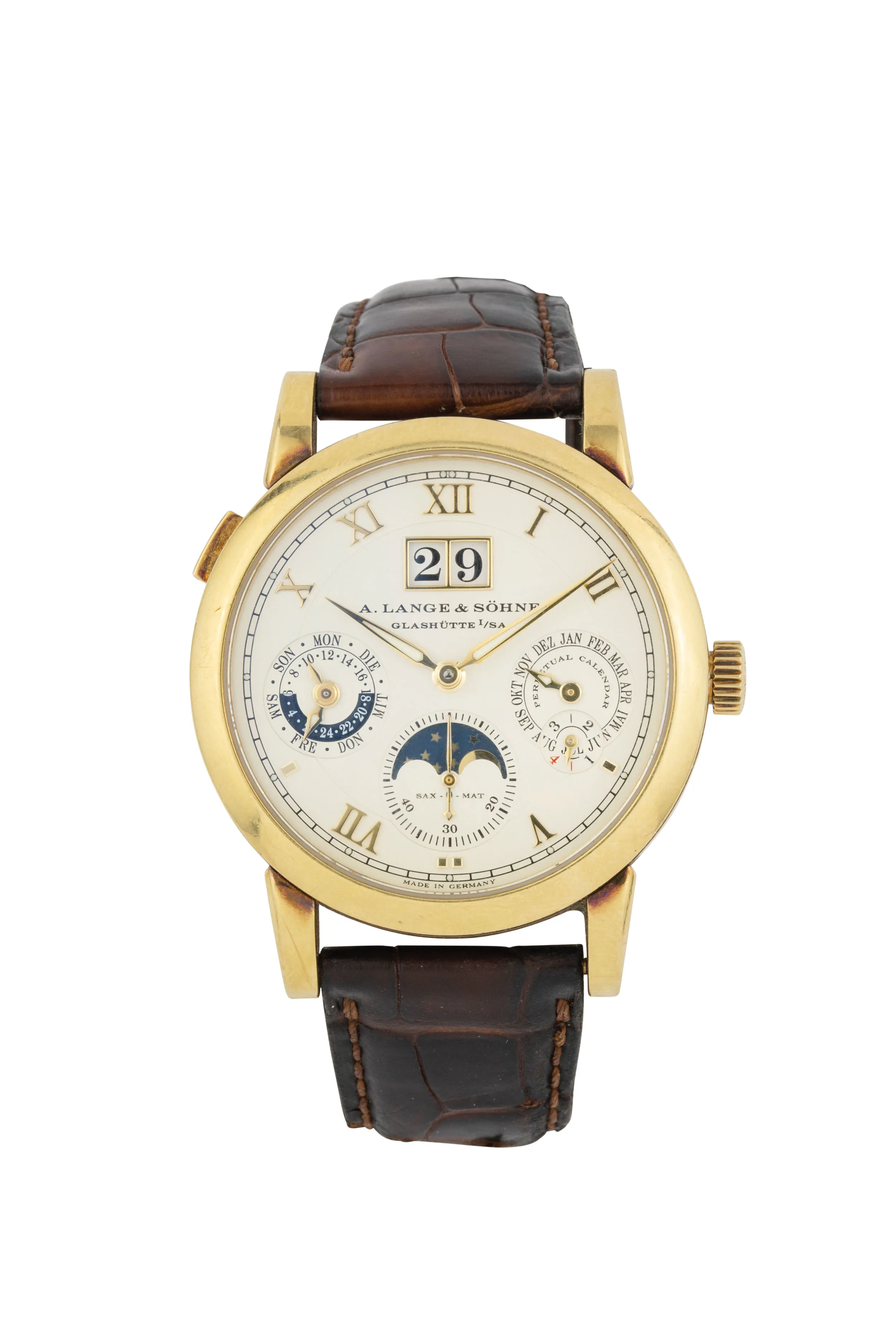 A. Lange & Söhne Langematik Perpetual 310.021 39mm Yellow gold Champagne